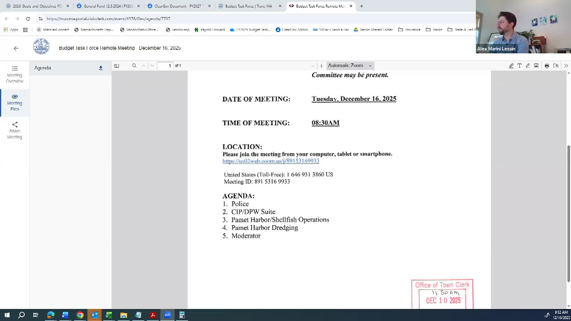 Budget Task Force 12-16-2025