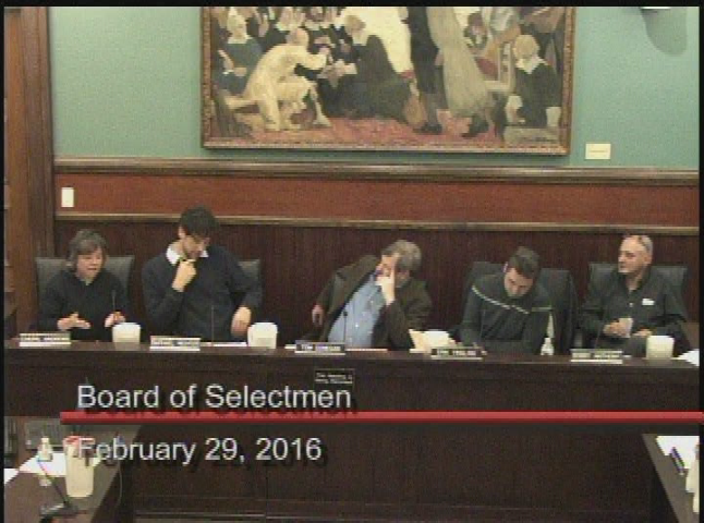 Thumbnail image for Provincetown Board of Selectmen 2/29/2016