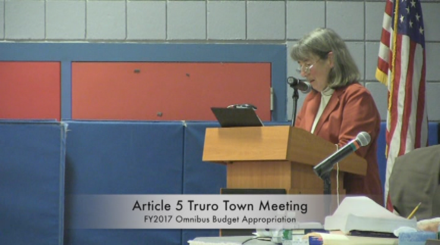 Thumbnail image for Truro Town Meeting 4/26/2016