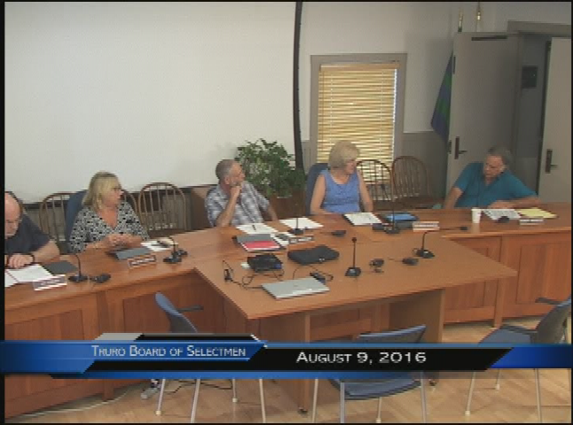 Thumbnail image for Truro Board of Selectmen 8-9-2016