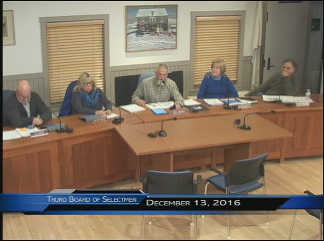 Thumbnail image for Truro Board of Selectmen 12-13-2016