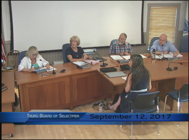 Thumbnail image for Truro Board of Selectmen 9-12-2017