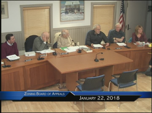 Thumbnail image for Zoning Board of Appeals 1-22-2018