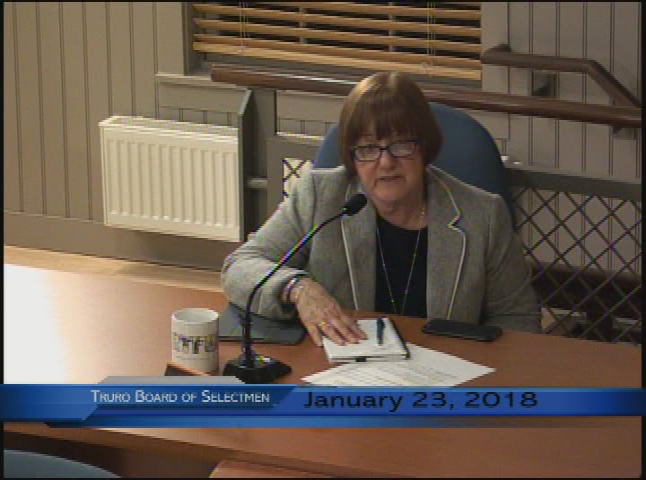 Thumbnail image for Truro Board of Selectmen 1-23-2018