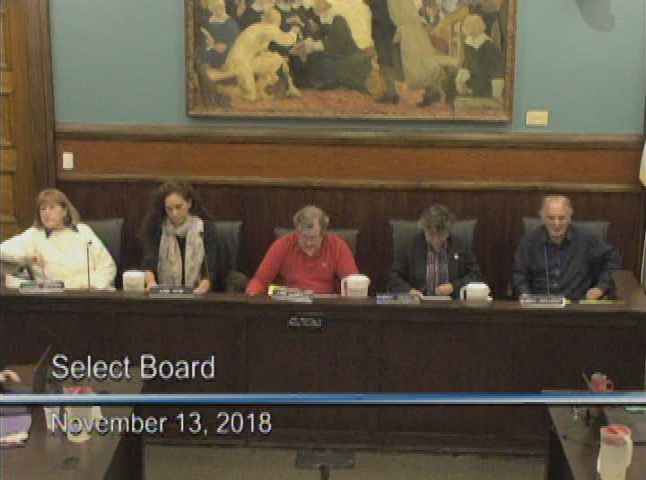 Thumbnail image for Provincetown Board of Selectmen 11-13-2018