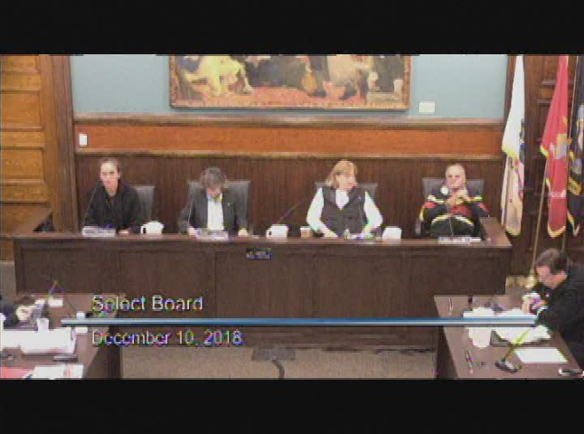 Thumbnail image for Provincetown Board of Selectmen 12-10-2018