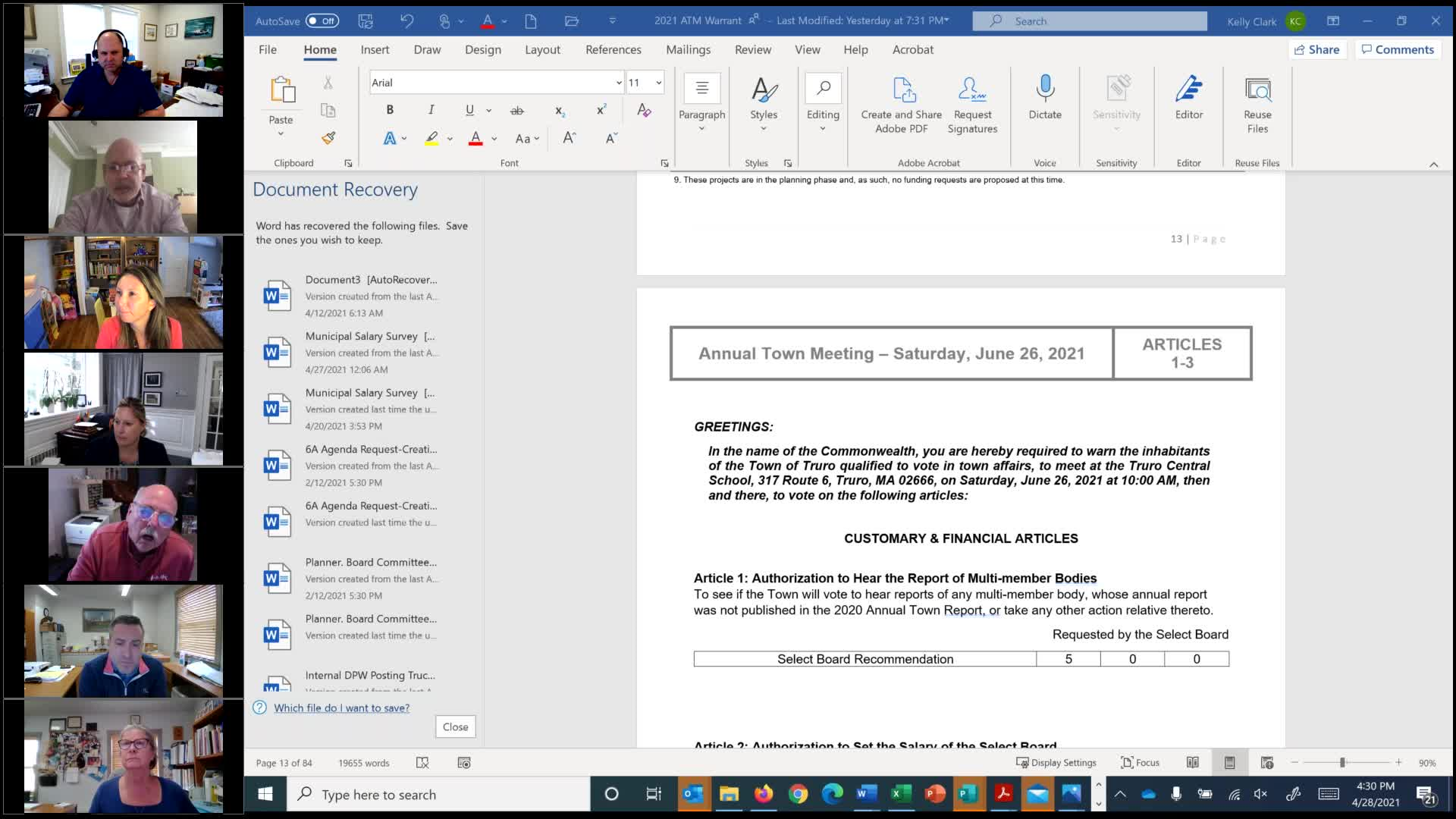 Thumbnail image for Finance Committee 4-28-2021
