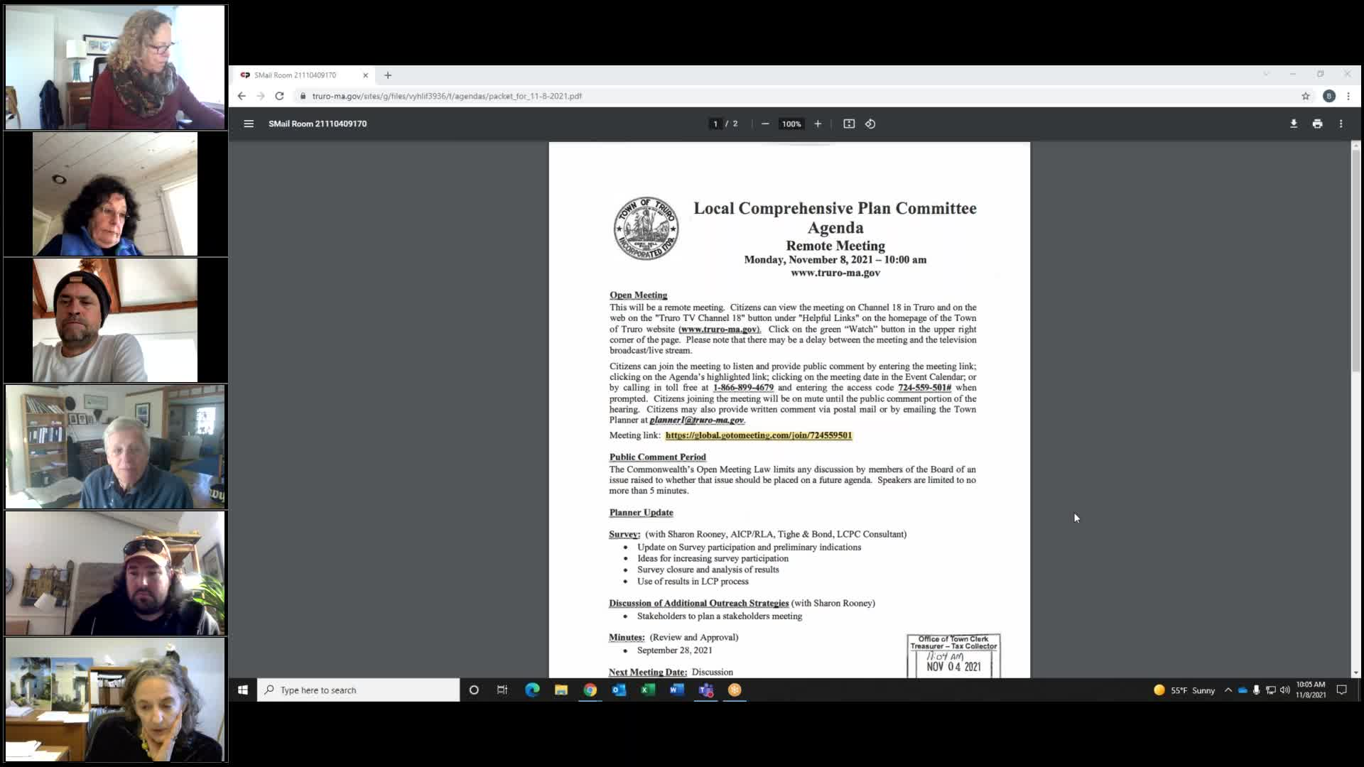 Thumbnail image for Local Comprehensive Plan Committee 11-8-2021