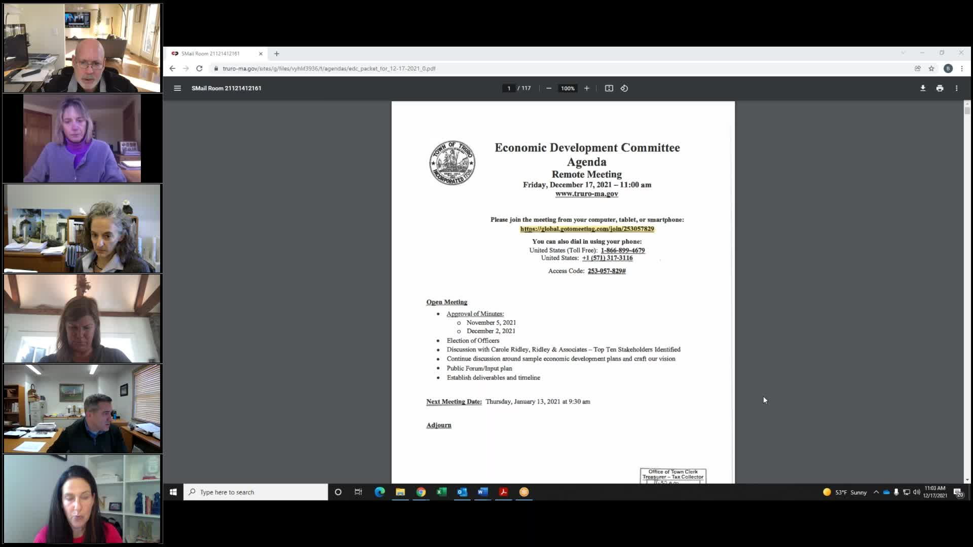 Thumbnail image for Economic Development Committee 12-17-2021