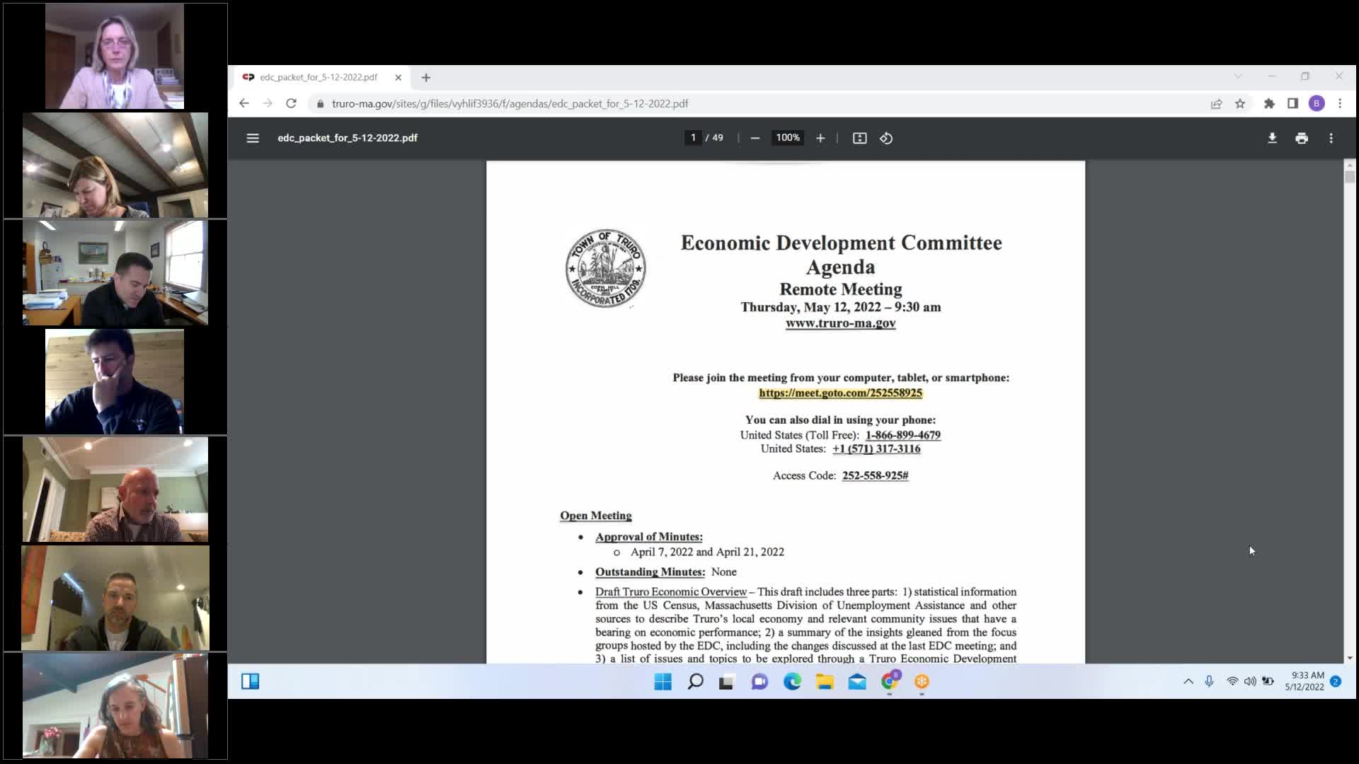 Thumbnail image for Economic Development Committee 5-12-2022