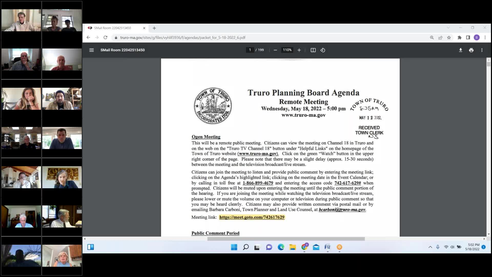 Thumbnail image for Planning Board 5-18-2022