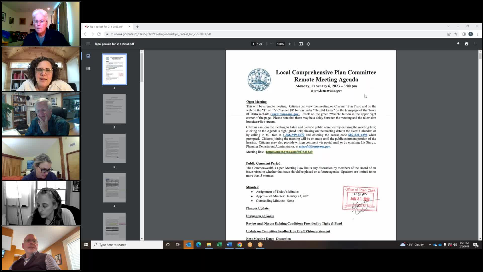 Thumbnail image for Local Comprehensive Plan Committee 2-6-2023