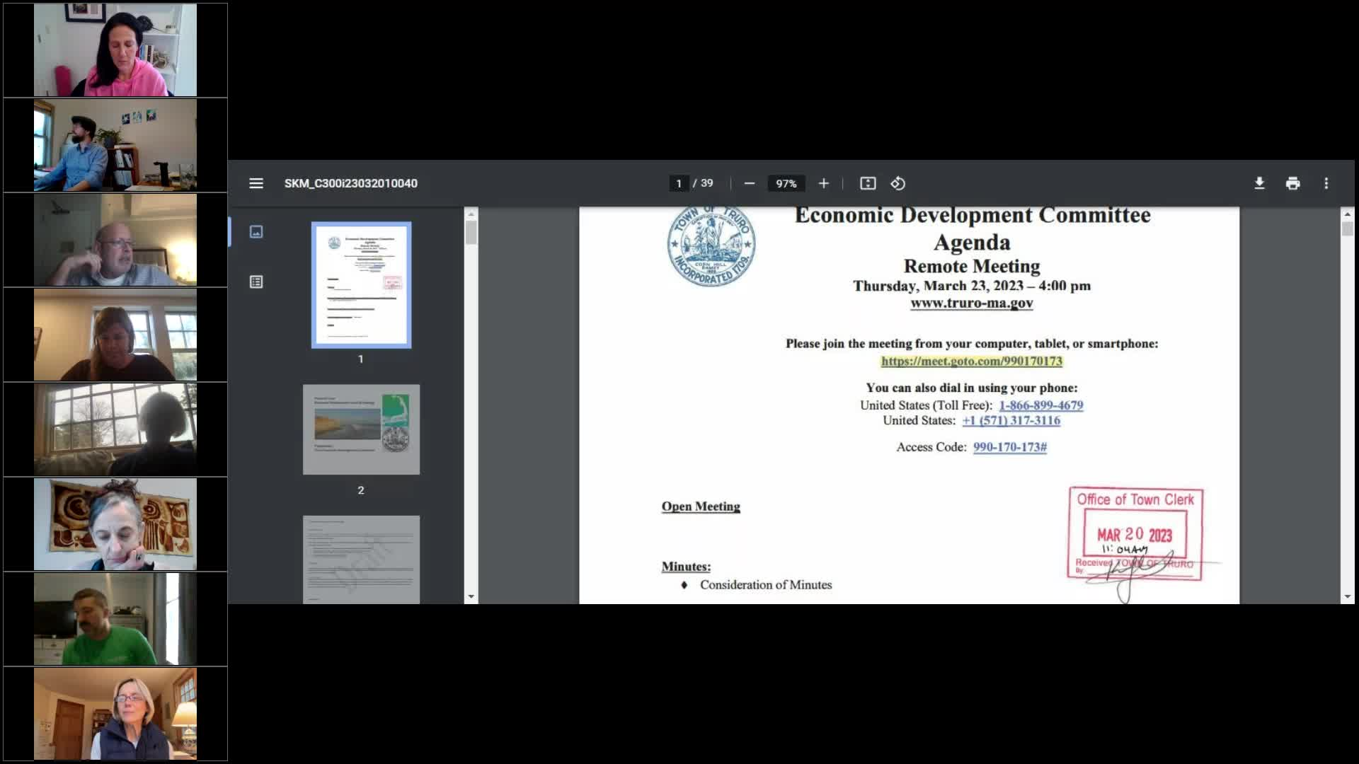 Thumbnail image for Economic Development Committee 3-23-2023