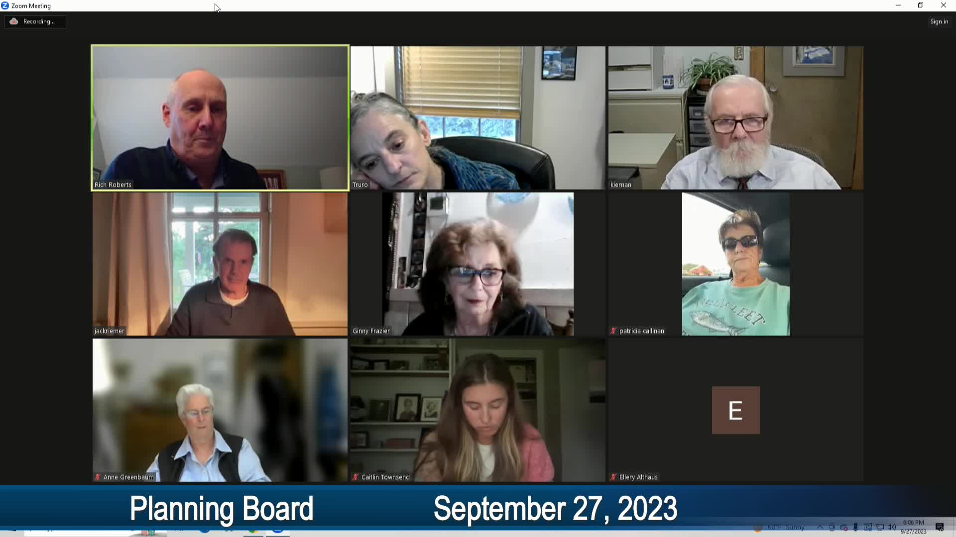 Thumbnail image for Planning Board 9-27-2023