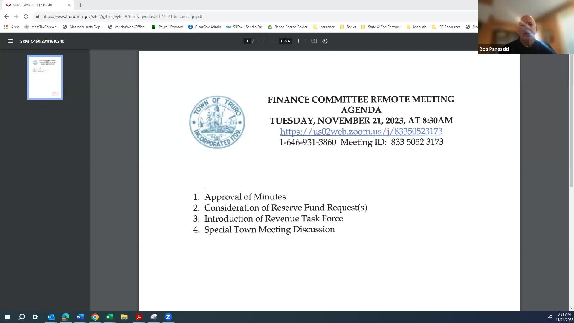 Thumbnail image for Finance Committee 11-21-2023