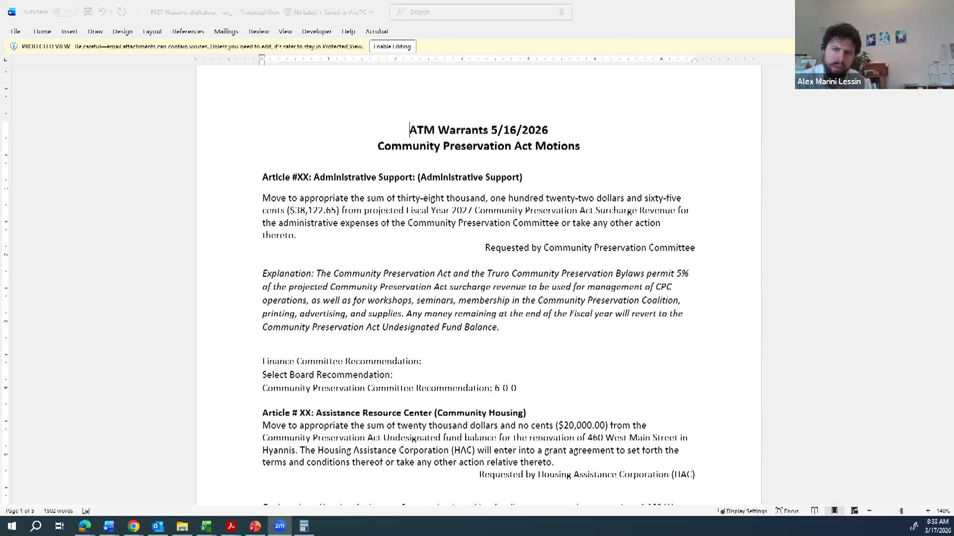 Thumbnail image for Finance Committee 3-17-2026